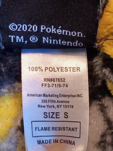 Youth size Small Pokémon Pikachu fleece robe - Bild 3 von 9