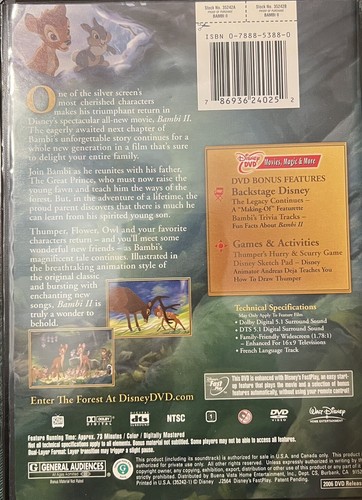 Bambi II (DVD, 2006) - Picture 4 of 5