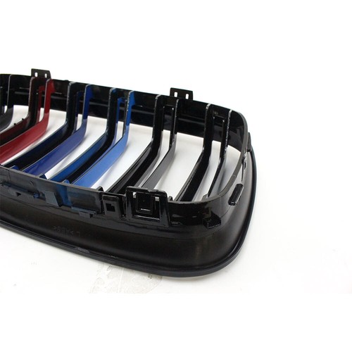 Multi-Color Front Kidney Grill Grille for BMW E90 E91 323i 325i 328i 2008-2012 - Picture 3 of 12