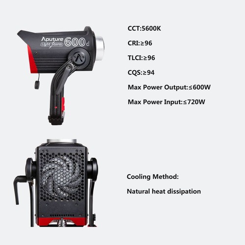 Aputure LS 600d 600W Daylight 5600K LED Video Light +Lantern 65cm +C Stand w/Bag - Picture 5 of 12