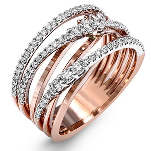 Hot 925 Silver Filled Party Ring Women Fashion Cubic Zircon Jewelry Sz 6-10 - Picture 25 of 38
