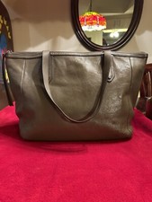 3 Fossil Tote Handbags Cognac, Brown Multi & Elephant