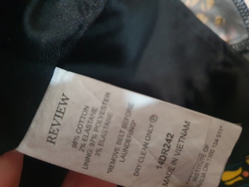 REVIEW Size 6 Floral Multicoloured Knee Length Stretch Dress - Picture 8 of 8