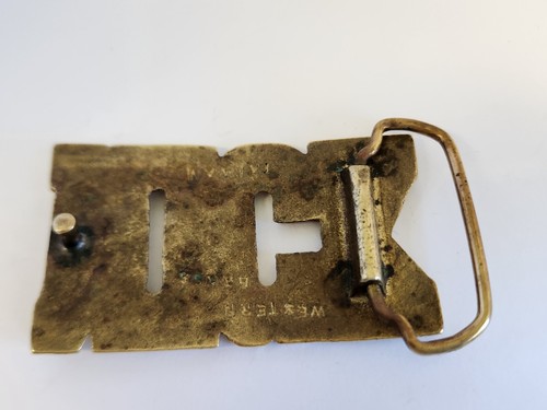 Vintage NICK Name Solid Brass Belt Buckle Made Taiwan By Western - Picture 9 of 13