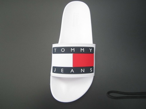 Sandalias para mujer Tommy Jeans con bandera piscina de piedra lisa deslizantes - 6,5 EE. UU. - Imagen 11 de 12