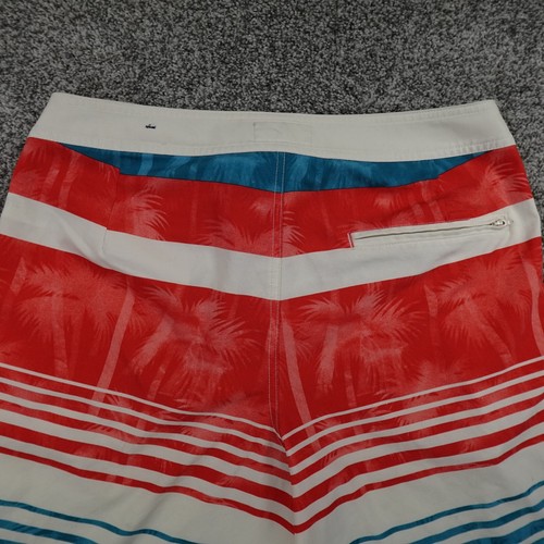 American Eagle Shorts Mens Medium Red White Blue Hawaiian Board Swim Trunks AE - Picture 6 of 7