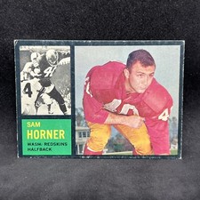 1962 Topps Set Break Sam Horner #167 VG Washington Redskins