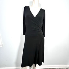 City Triangles Dress Womens M Career Old Money Y2K Witchy Wrap Goth Flow Comfort