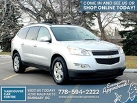 2012 Chevrolet Traverse LT AWD $189B/W /w Backup Camera, Remote Starter, Leather Heated Seats. DRIVE