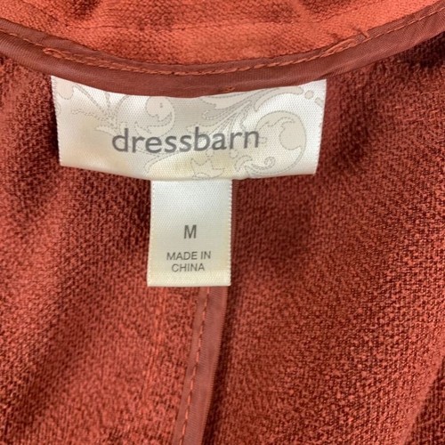 Dressbarn Burnt Orange Military Blazer Jacke Rüschen Schößchen filigran Knöpfe M - Bild 10 von 16