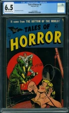 Tales of Horror 9 CGC 6.5 TOP GRADED 1954 Headlights & Monster! Son of Satan GGA