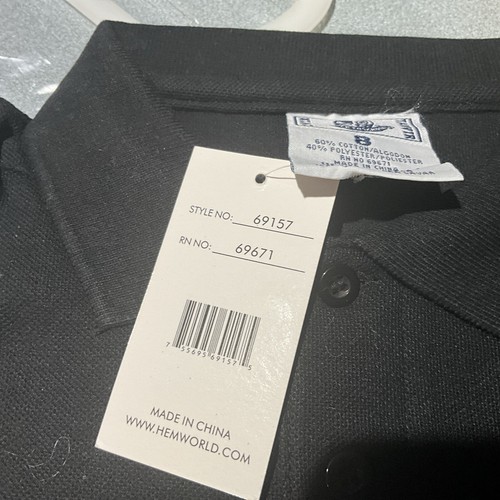 UNIFORM BOYS SHORT SLEEVE POLO SHIRT SIZE 8 BLACK TANVIR BACK TO SCHOOL FREE SH - Picture 3 of 4