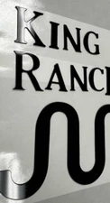 GLOSS Black KING RANCH Letters Inserts Fits 2017-2024 Super Duty 9'' SNAKE FONT