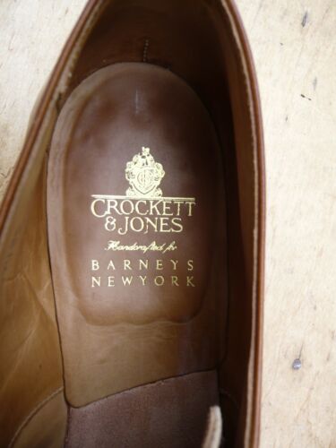 ZAPATOS DERBY CROCKETT & JONES CUERO MARRÓN TOSTADO SARGA ARENA UK9 PARA HOMBRE - Imagen 7 de 9