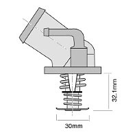 TRIDON Std Thermostat For Holden Viva JF 10/05-05/09 1.8L X18XE,F18DE