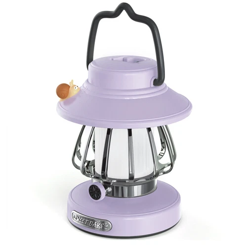 Snail Design Retro Hanging Kerosene Lamp Outdoor Tent Camping Lamp Rechargeable - Picture 3 of 21