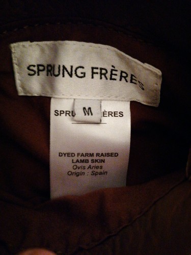SPRUNG FRERES Reversible Lammfell /Leder Jacke GR. M NEU! NP 2460 Euro! - Bild 9 von 9