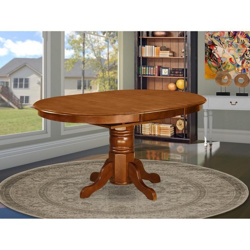 Avon Oval Table With 18" Butterfly leaf - Saddle Brown Finish - Picture 3 of 3
