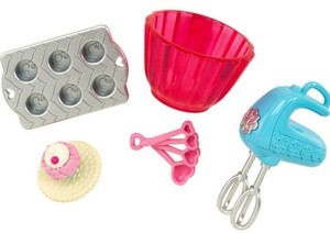 Barbie CFB52 Cupcake Baking Set Accessories Pack