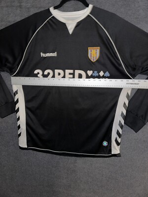 Aston Villa Soccer Jersey Football Club England Black LS Shirt