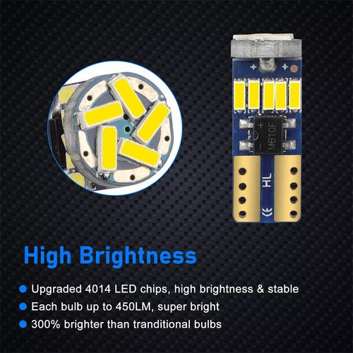 For Chevy Silverado 1500 2500 2007-13 White LED Interior Light Bulbs Package Kit - Photo 3/7