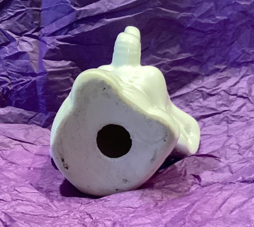 Cute White 3” Elephant Earring Ring Holder Trunk Up Ceramic Jewelry - Picture 7 of 8