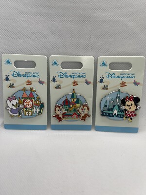 Hong Kong Disneyland Pin Set !!! (3 Pins)