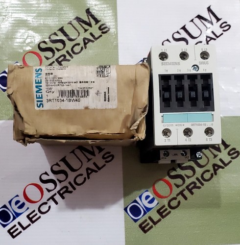 SIEMENS 3RT1034 1BW40 50AMP POWER CONTACTOR VOLTAGE 48VDC FREE FAST SHIPPING - Picture 1 of 6
