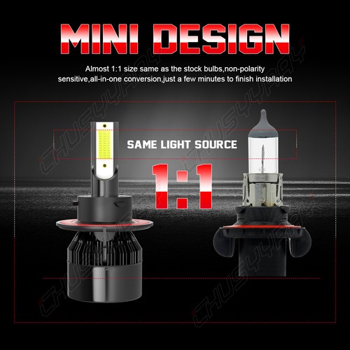 For Nissan Sentra 2004-2012 LED Headlight Hi/Lo Beam + Fog Light Bulbs Combo Kit - Picture 3 of 18