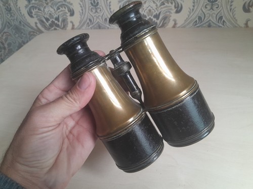 Antikes Fernglas 1880er Jahre. Messing. Sammlung.Original. - Bild 9 von 11
