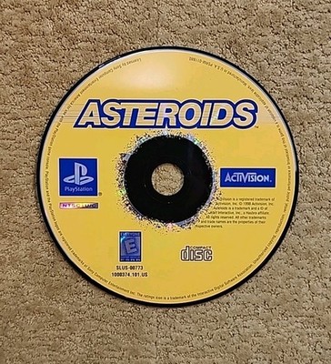 Asteroids (Sony PlayStation 1, 1998) PS1 DISC ONLY Tested 