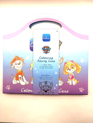 KIDS PAW PATROL COLORING ACTIVITY CASE GEBURTSTAG WEIHNACHTEN KINDER BILDUNG
