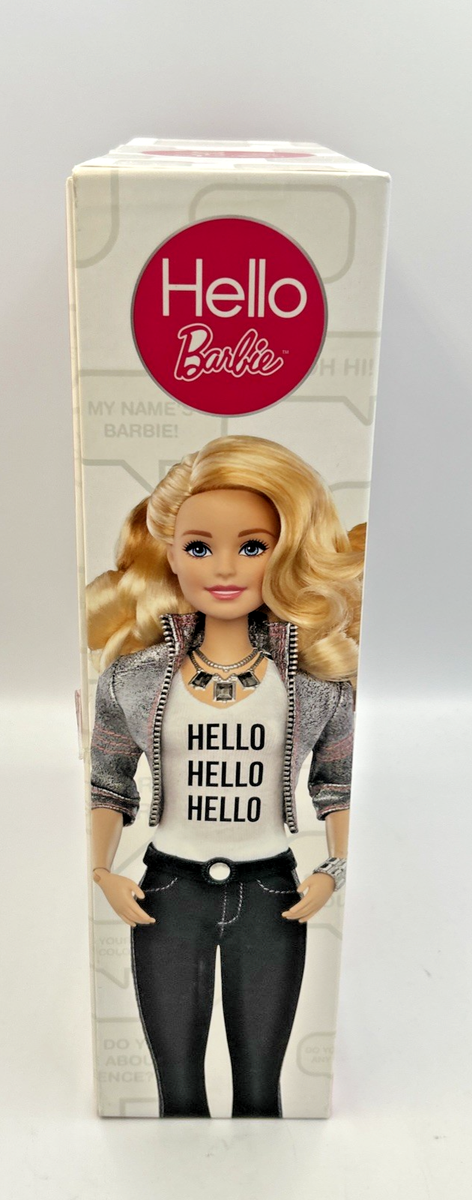 Hello Barbie Discontinued Rare Interactive AI Talking Doll New