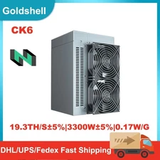 Goldshell CK6 Nervos Miner 19.3TH/s 3300W 0.17W/G ASIC Mining Hardware w/ PSU