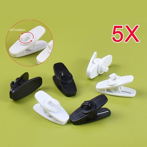 5 PCS CÂBLE FIL REVERS CLIP ORGANISATEUR SUPPORT LAVALIER ÉCOUTEURS PINCES POUR ÉCOUTEURS