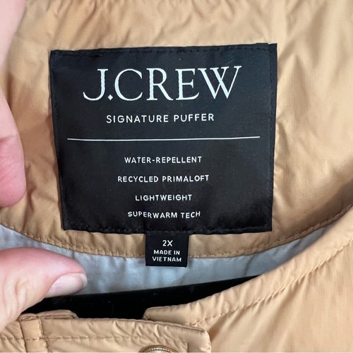 J.Crew Signature Cinched Waist Primaloft Puffer Vest Woman Plus Size 2X - Picture 7 of 12