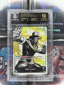 BGS 10 Black Label One Piece Rob Lucci Alt Art Leader Pillars Strength #OP03-076
