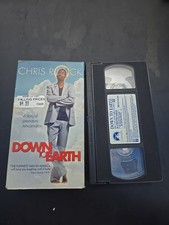 Down to Earth VHS 2000 Chris Rock Blockbuster PRE-VIEWED