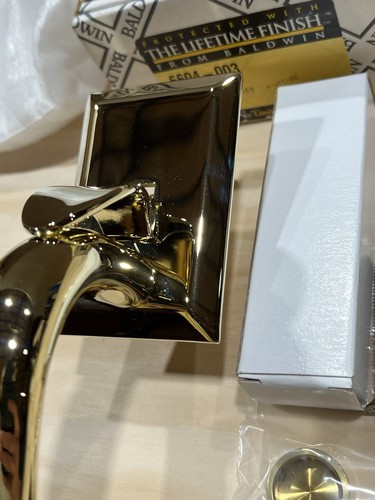 Baldwin 6604-003 Concord Trim Kit Esterno Vita Finitura Ottone Lucido NOS - Foto 5 di 8