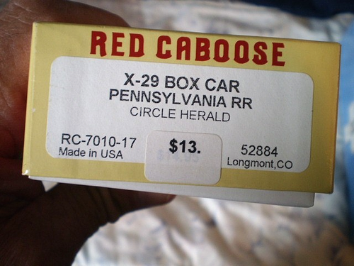 Red Caboose X-29 Box Car Pennsylvania RR RC-7010-17 - Picture 2 of 3