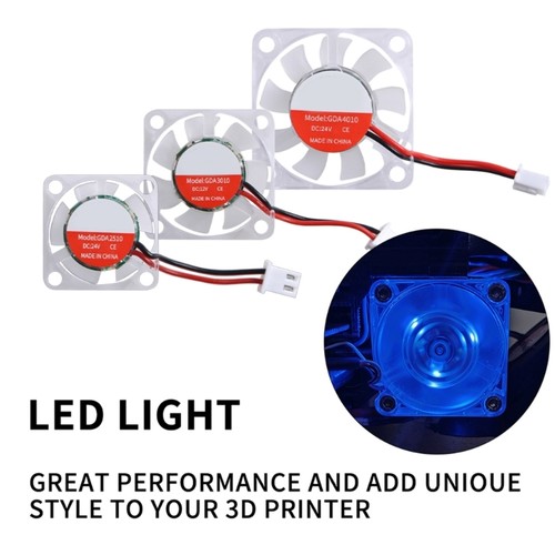 4010 24V LED Cooling Fan 8000RPM LED Light Fan for 3D Printer Equipped - Afbeelding 5 van 8