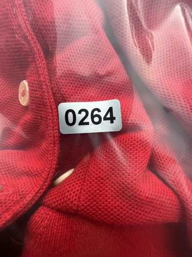 Vintage 60er Jahre Izod Lacoste Polo Short rot Größe L - Bild 9 von 9