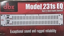 DBX 231s Dual Channel 31-Band Graphic Equalizer Switchable ±6 or ±15 dB 2U EQ