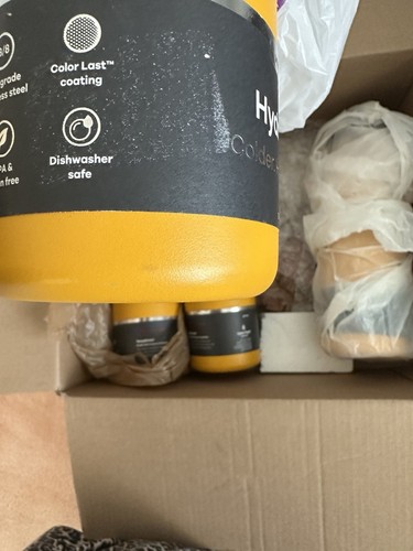 Hydro Flask 40 oz Wide Mouth Bottle with Flex Cap - color starfish/Mango - Picture 3 of 24