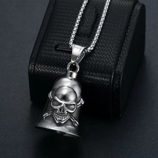 Guardia Bell Motorcycle Skull Gremlin Bell With Necklace Luck Gremlin Ride Bell