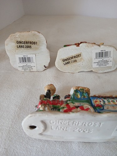 Vintage 2005 Gingerfrost Lane Christmas Village Figurines, 3pc - Picture 6 of 6