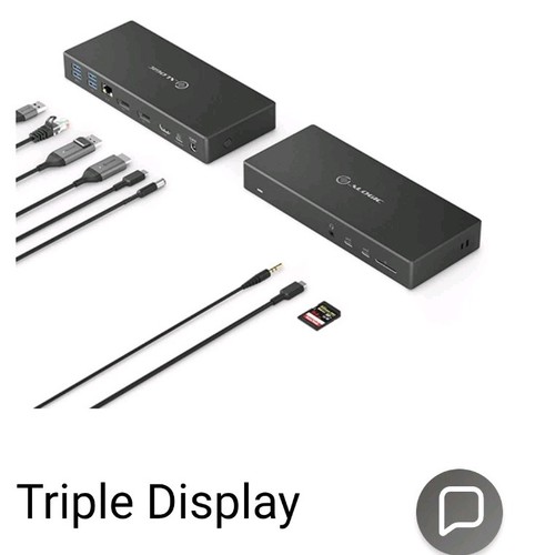 NOWA W PUDEŁKU Alogic USB-C potrójna stacja dokująca wyświetlacza - ładowanie stacji dokującej do laptopa MA3 - Zdjęcie 3 z 10