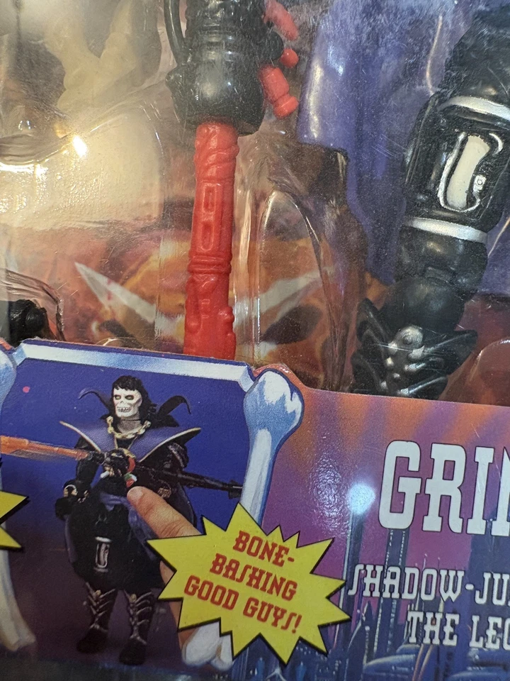 Figura de acción de colección Grimskull Skeleton Warriors 1994 Playmates juguete sellado sin usar, en caja Foto 2 de 4