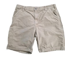 Carhartt Mens B147 Carpenter Canvas Shorts Beige Tan Size 42 Work Casual Western