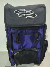 Boombah Superpack Black Purple *missing Front Flap *